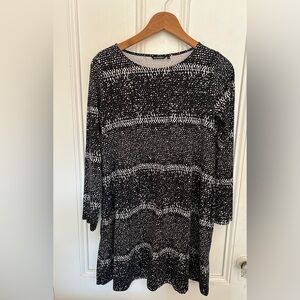 Marimekko Black and White Long Sleeve Dress